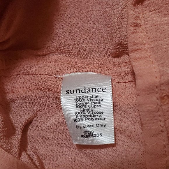 Sundance Rose Palace Overlay Embroidered Shift Dress Women's Size Petite Small - Picture 10 of 10